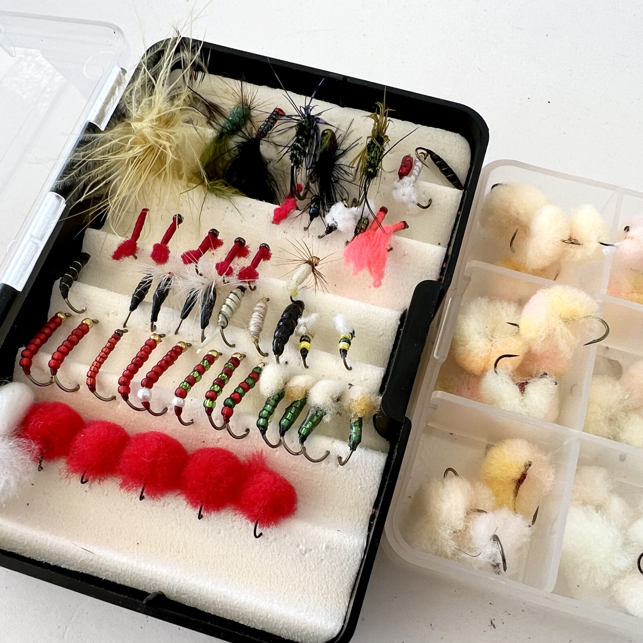 ビーズニンフ、赤虫フライ他 計75本セット